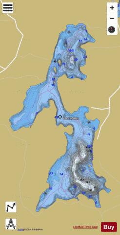 Lacoste, Lac depth contour Map - i-Boating App