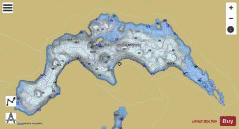 Sucrerie, Lac de la depth contour Map - i-Boating App