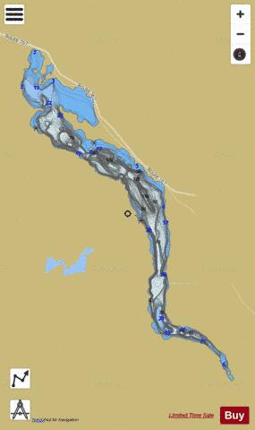 Chigoubiche, Lac depth contour Map - i-Boating App