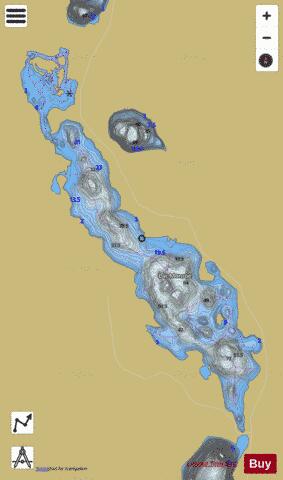 Monroe, Lac depth contour Map - i-Boating App