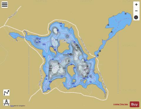 Sept Iles, Lac depth contour Map - i-Boating App