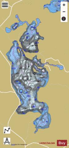 Brule, Lac depth contour Map - i-Boating App