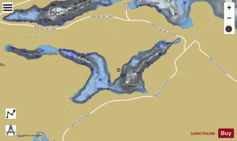 Charlebois, Lac depth contour Map - i-Boating App