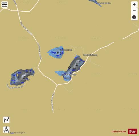 Pin Rouge, Lac du depth contour Map - i-Boating App
