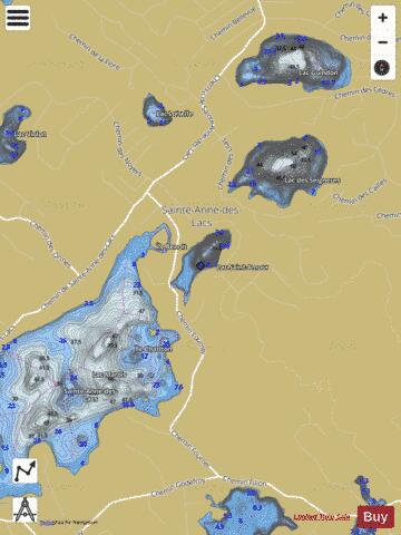 Saint-Amour, Lac depth contour Map - i-Boating App