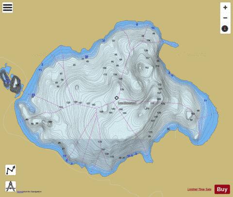 Normand, Lac depth contour Map - i-Boating App