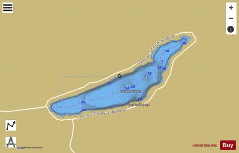 Plaines, Lac des depth contour Map - i-Boating App