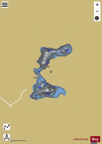 Brais, Lac depth contour Map - i-Boating App