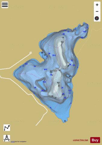 Thor, Lac depth contour Map - i-Boating App