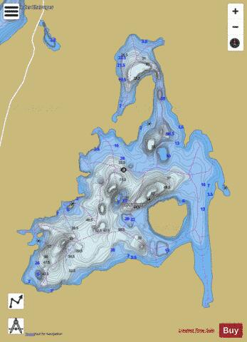 Jamet, Lac depth contour Map - i-Boating App