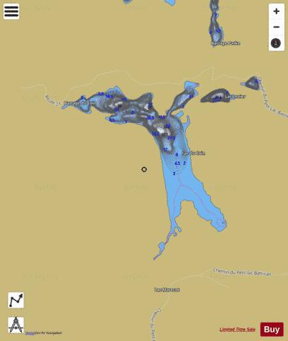 Coin, Lac du depth contour Map - i-Boating App
