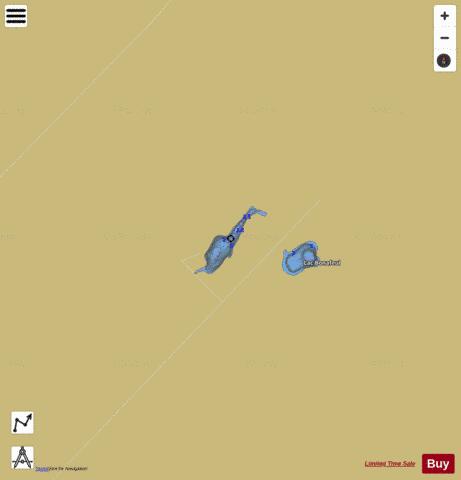 Manet, Lac depth contour Map - i-Boating App