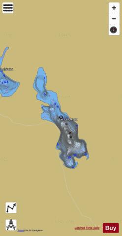 Le Clercq, Lac depth contour Map - i-Boating App