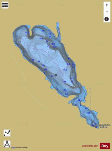 Duvivier, Lac depth contour Map - i-Boating App