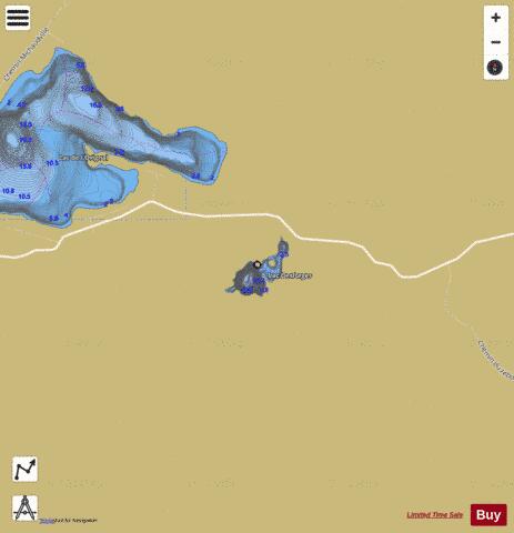 Desforges, Lac depth contour Map - i-Boating App
