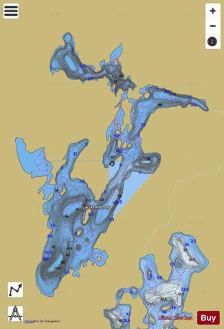 Herbert, Lac depth contour Map - i-Boating App