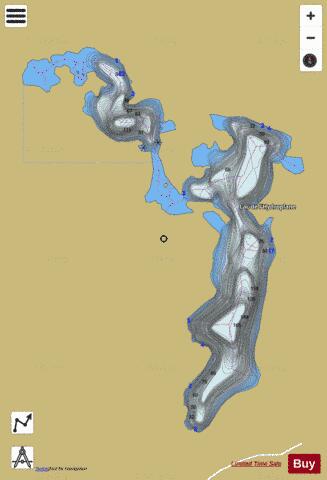 Hydroplane, Lac de l' depth contour Map - i-Boating App