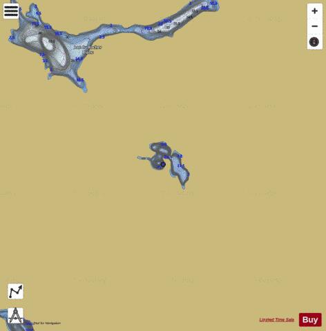 Elbow, Lac depth contour Map - i-Boating App