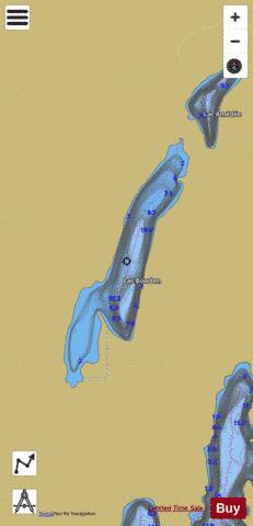 Bowden, Lac depth contour Map - i-Boating App
