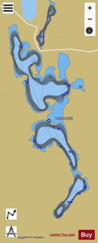 Mosquic, Lac depth contour Map - i-Boating App