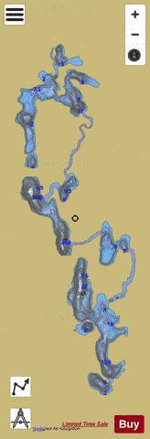 Libeau, Lac depth contour Map - i-Boating App