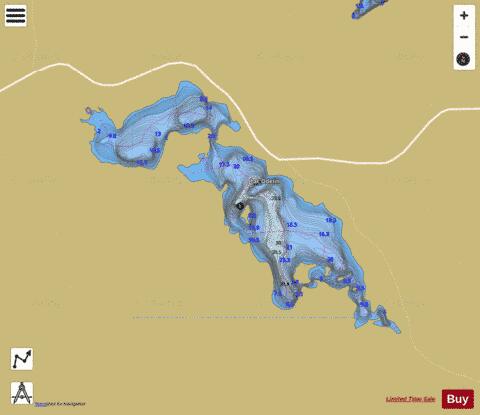 Odelin, Lac depth contour Map - i-Boating App