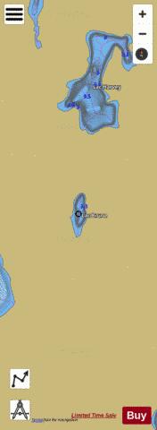 Bruno, Lac depth contour Map - i-Boating App