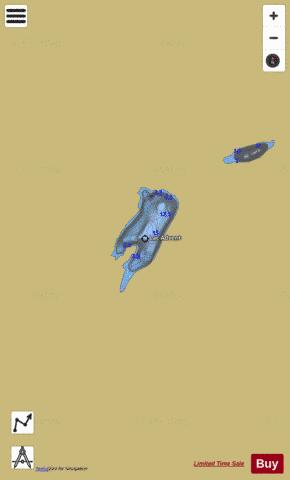 Advent, Lac depth contour Map - i-Boating App