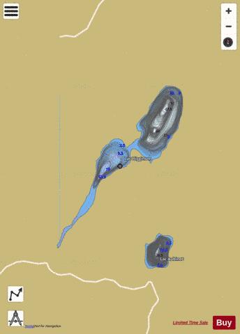 Higginson, Lac depth contour Map - i-Boating App