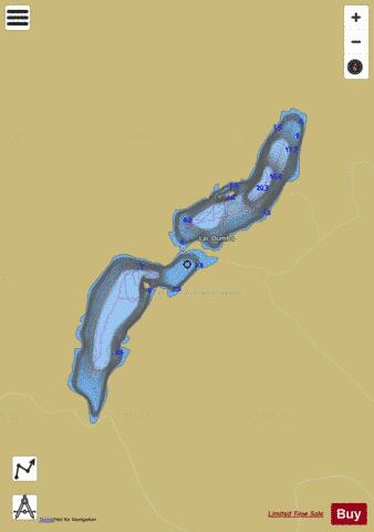Dumbo, Lac depth contour Map - i-Boating App