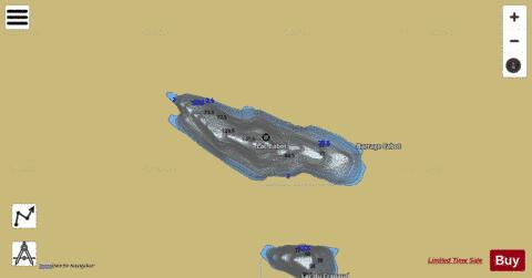 Cabot, Lac depth contour Map - i-Boating App