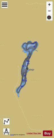 Portage, Lac depth contour Map - i-Boating App