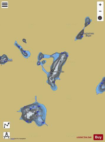 Tete, Lac de la depth contour Map - i-Boating App