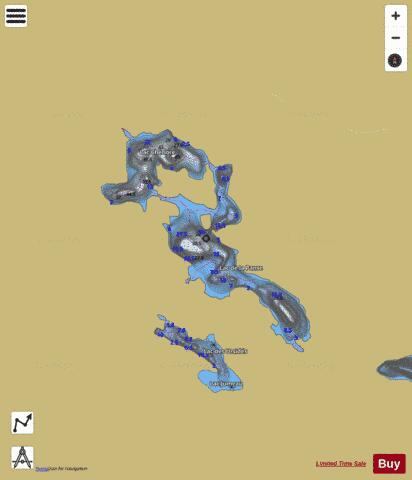 Cheriore, Lac depth contour Map - i-Boating App