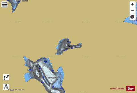Joie, Lac de la depth contour Map - i-Boating App