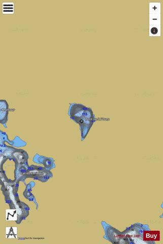Ours, Petit lac a l' depth contour Map - i-Boating App