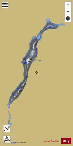 Coteau, Lac du depth contour Map - i-Boating App