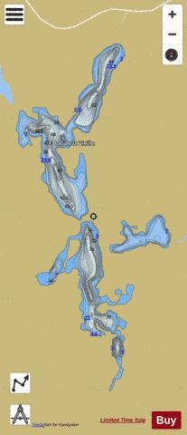 Vieille, Lac de la depth contour Map - i-Boating App