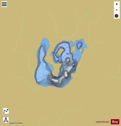 Kellog, Lac depth contour Map - i-Boating App