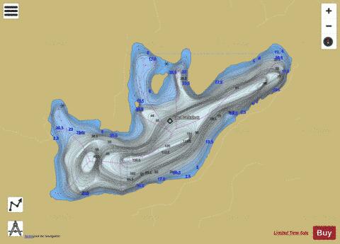 Buckshot, Lac depth contour Map - i-Boating App