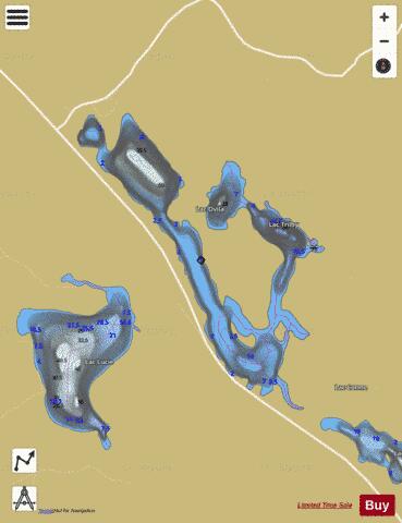 Ovila, Lac depth contour Map - i-Boating App