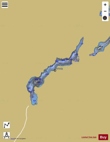 Ravalet, Lac depth contour Map - i-Boating App