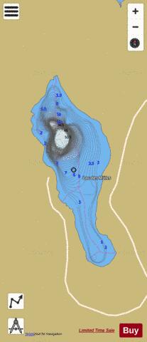 Males, Lac des depth contour Map - i-Boating App