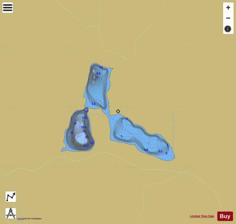Etheleen, Lac depth contour Map - i-Boating App