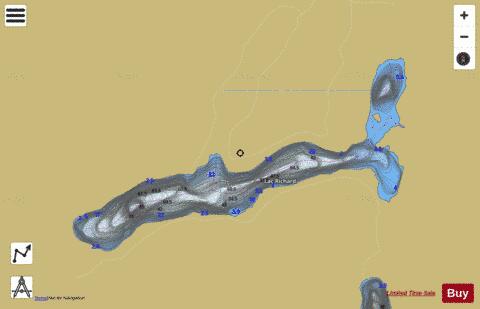 Richard, Lac depth contour Map - i-Boating App