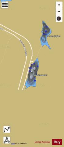 Roches, Lac des depth contour Map - i-Boating App