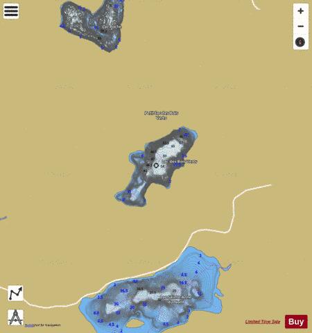 Bois Verts, Lac des depth contour Map - i-Boating App