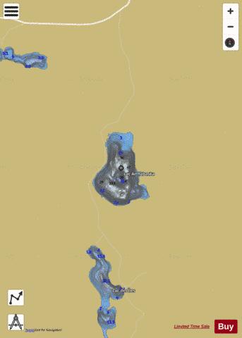 Arthabaska, Lac depth contour Map - i-Boating App