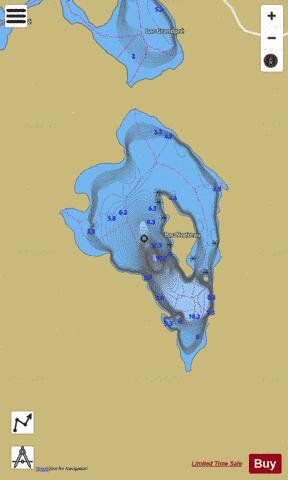 Nadreau, Lac depth contour Map - i-Boating App