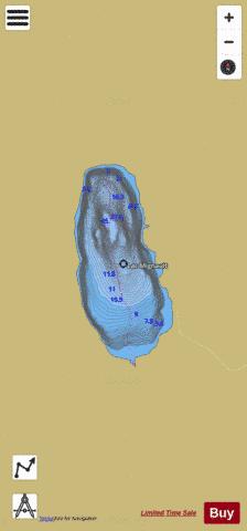 Mignault, Lac depth contour Map - i-Boating App